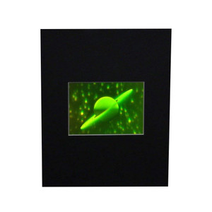 3D Saturn Hologram Picture (MATTED), Collectible Polaroid Photopolymer Film 3D Saturn Hologram Picture (MATTED), Collectible Polaroid Photopolymer Film