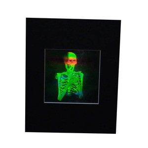3D Skeleton 2-Channel Hologram Picture (MATTED), Collectible EMBOSSED Type Film 3D Skeleton 2-Channel Hologram Picture (MATTED), Collectible EMBOSSED Type Film