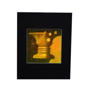 3D Vase-Face 2-Channel Hologram Picture (MATTED), Collectible Photopolymer Type Film 3D Vase-Face 2-Channel Hologram Picture (MATTED), Collectible Photopolymer Type Film