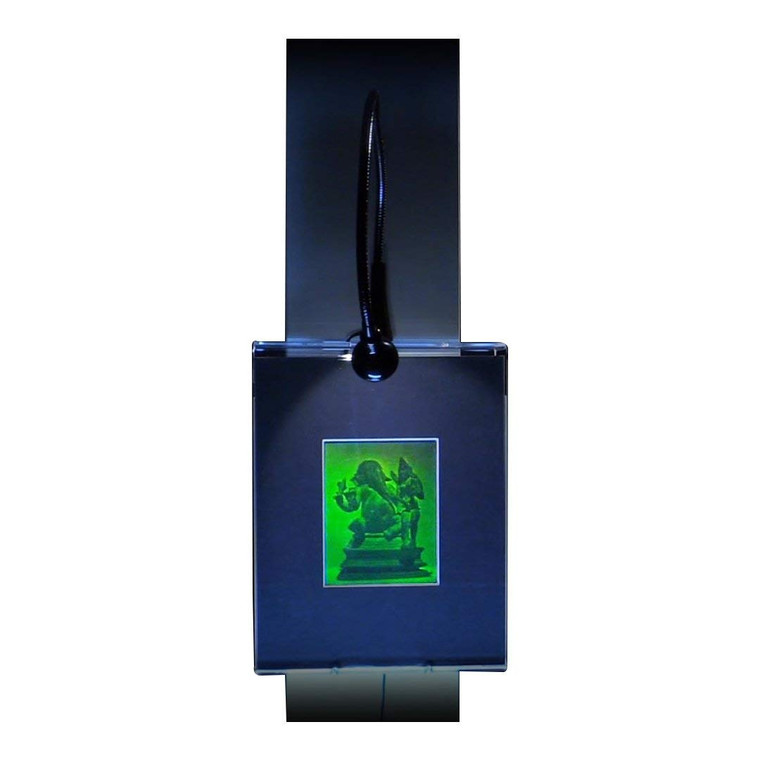 3D GANESHA Hologram Picture (LIGHTED WALL DISPLAY), Collectible Photopolymer Type Film