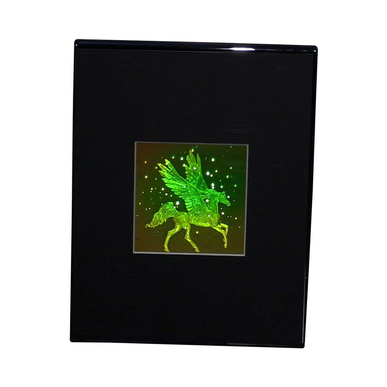 PEGASUS WITH STARS TRUE 3D Hologram Picture (DESK STAND), Photopolymer Type Hologram