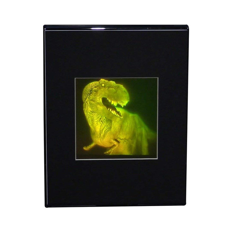 3D T-Rex DINOSAUR Large 2-Channel Hologram Picture (DESK STAND), Collectible Photopolymer Type Film