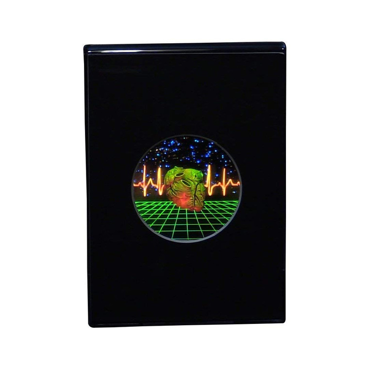 Heart With Heartline & Grid Small Hologram Picture (DESK STAND), 3D Collectible Embossed Type Hologram
