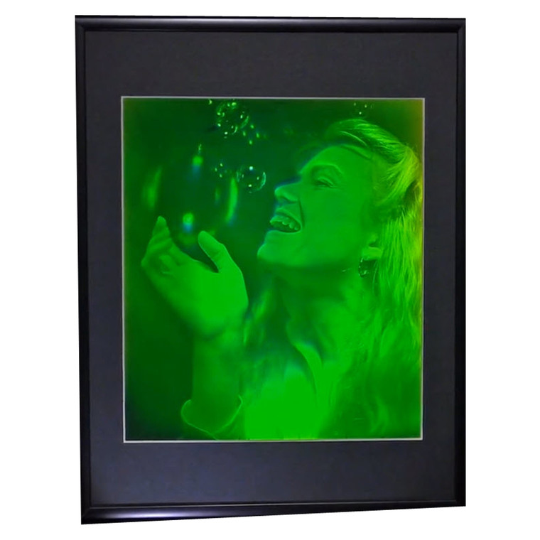 Bubble Girl (Pulse Portrait) 3D Collectible Hologram Picture PHOTOPOLYMER Matted & Framed