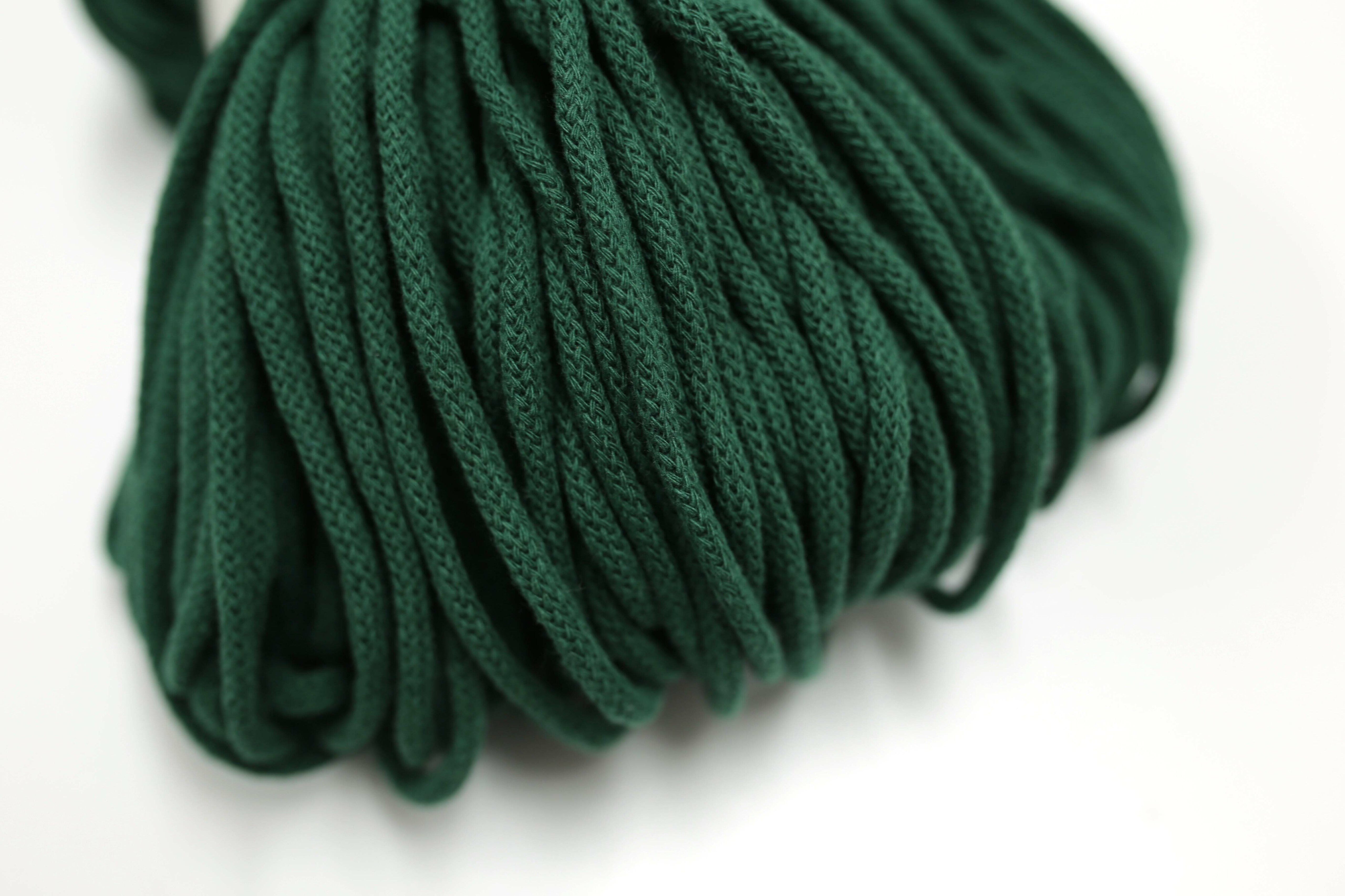 Juniper Green - Drawstring Cord - 100% cotton - By The Yard