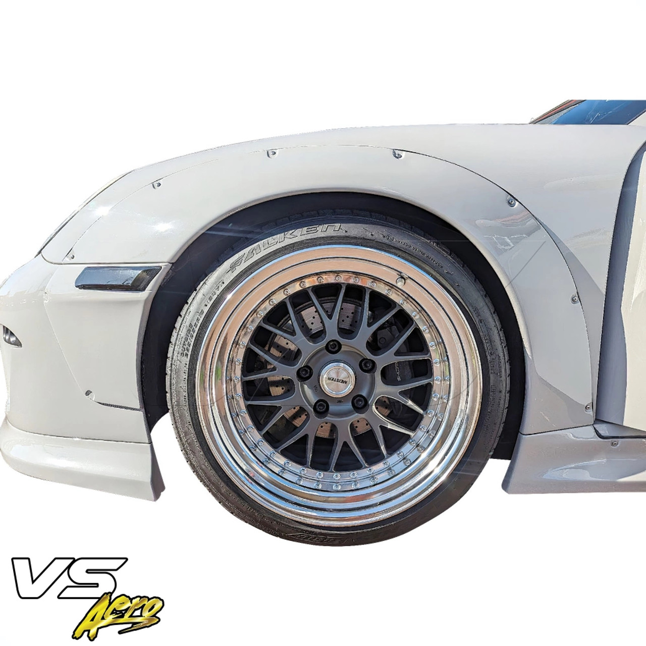 VSaero FRP TKYO v2 Wide Body Fender Flares (front) 50mm for