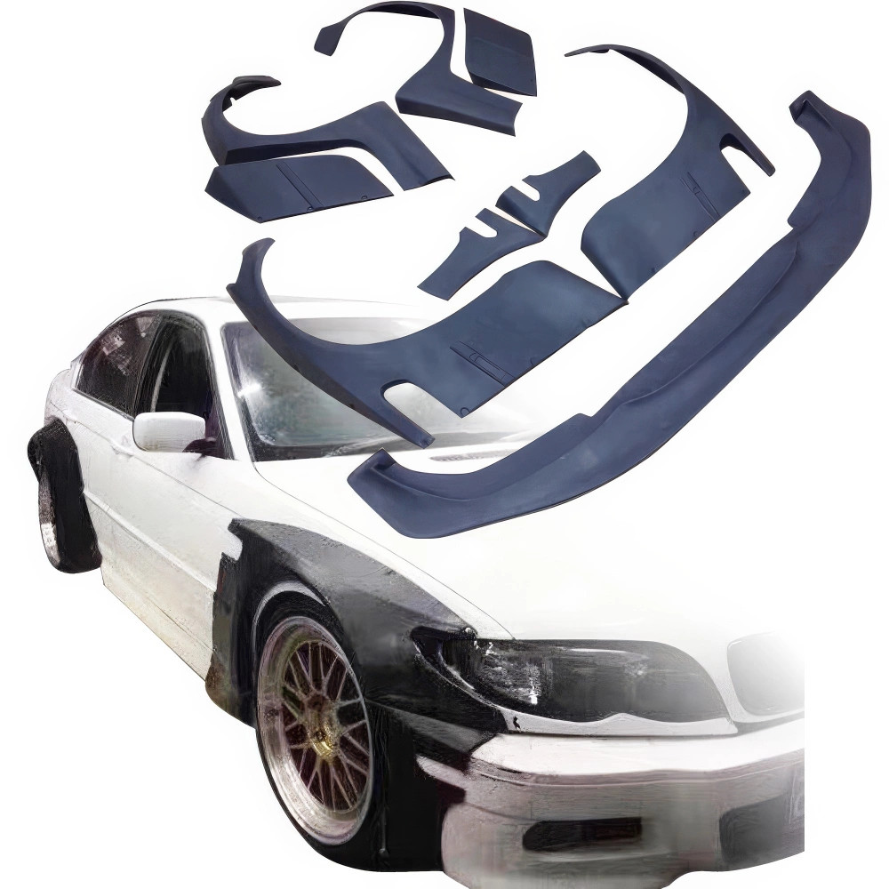 VSaero FRP TKYO V2 Wide Body Kit for BMW 3-Series 325i 330i E46 2002 ...