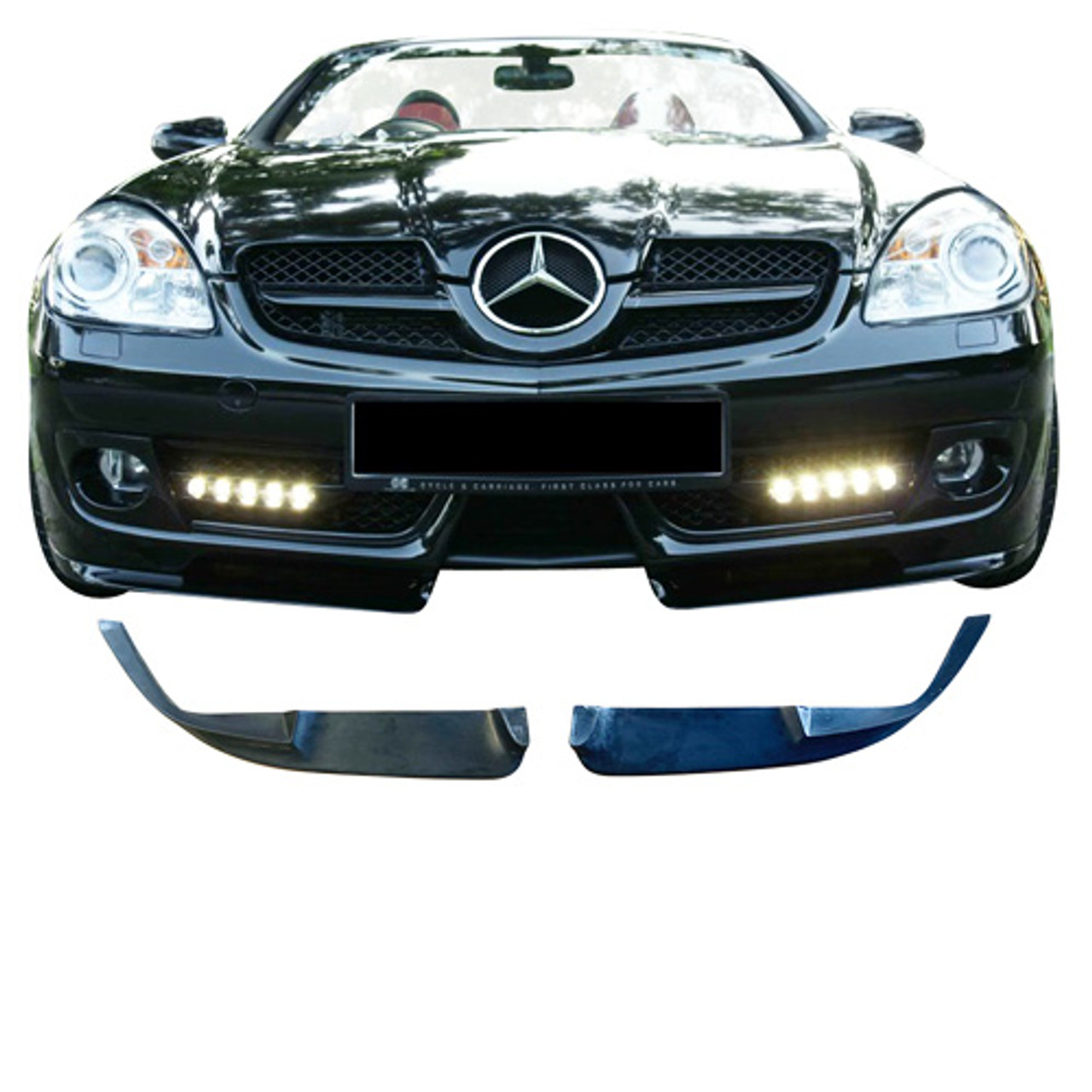 ModeloDrive FRP BRAB Front Lip Valances > Mercedes-Benz SLK R171 2009-2011
