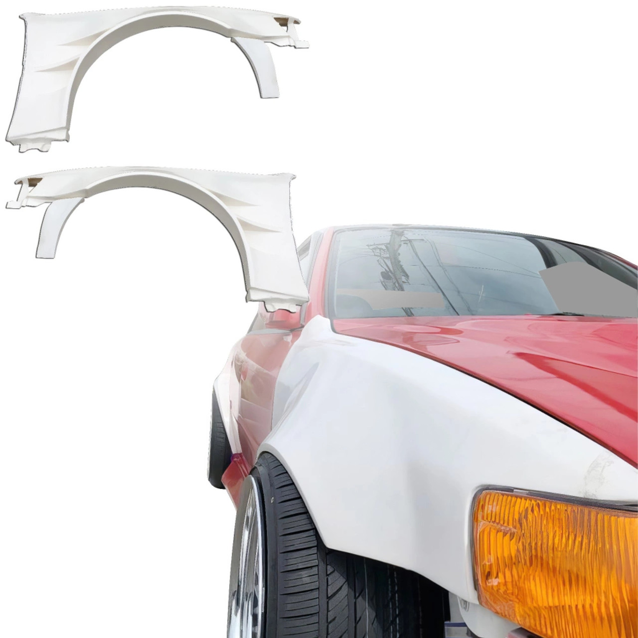 ココア FFR Origin Lab Toyota Chaser JZX100 Type 2 Vented Hood – FRP