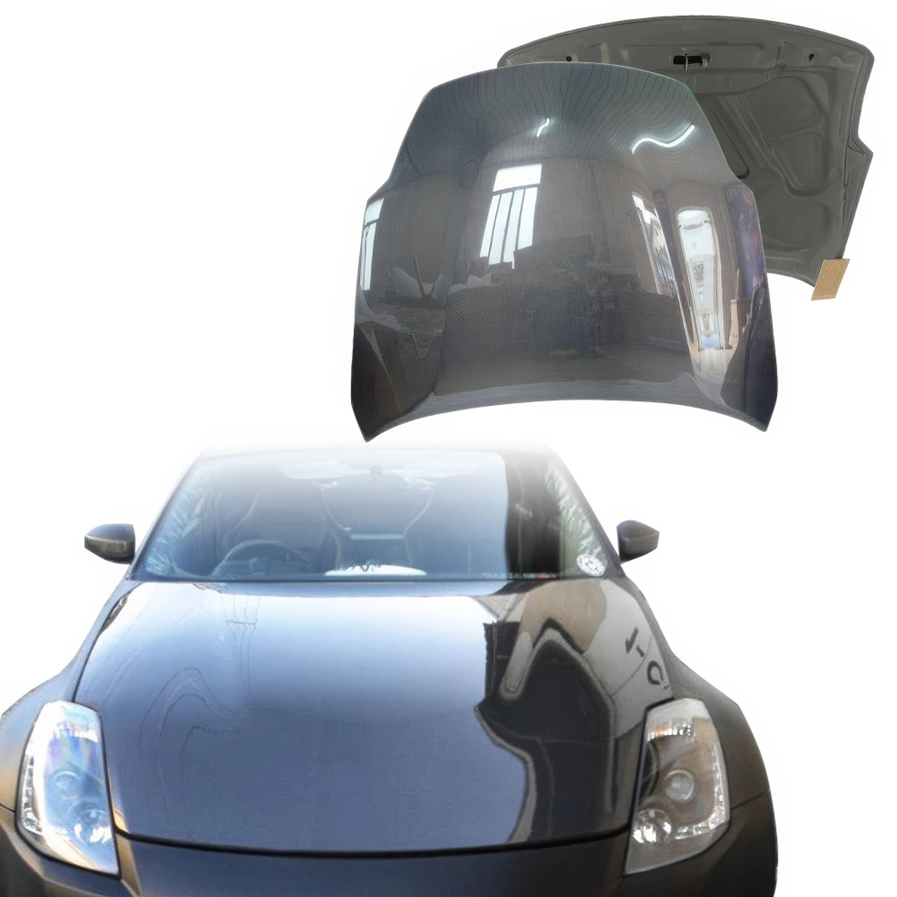 ModeloDrive Carbon Fiber OER HR Hood > Nissan 350Z (Z33