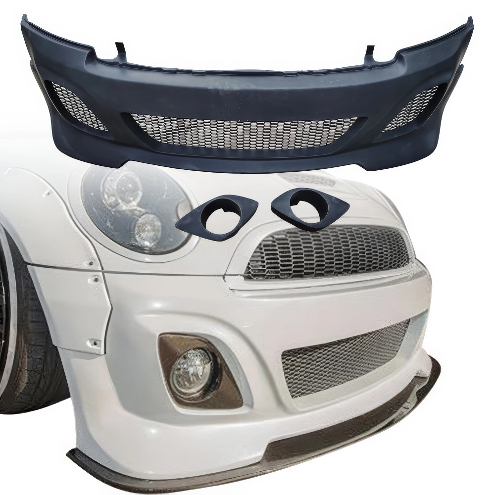 VSaero FRP LBPE Wide Body Front Bumper > Mini Cooper R56 R57 2007-2013