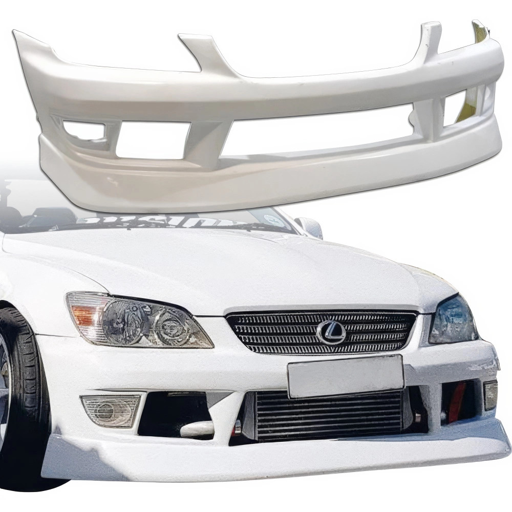 LEXUS is300 FRP製 フロントバンパー用 エアロパーツ 左右セット レクサス（LEXUS） IS 30系 後期 Fスポーツ フロントバンパー セット