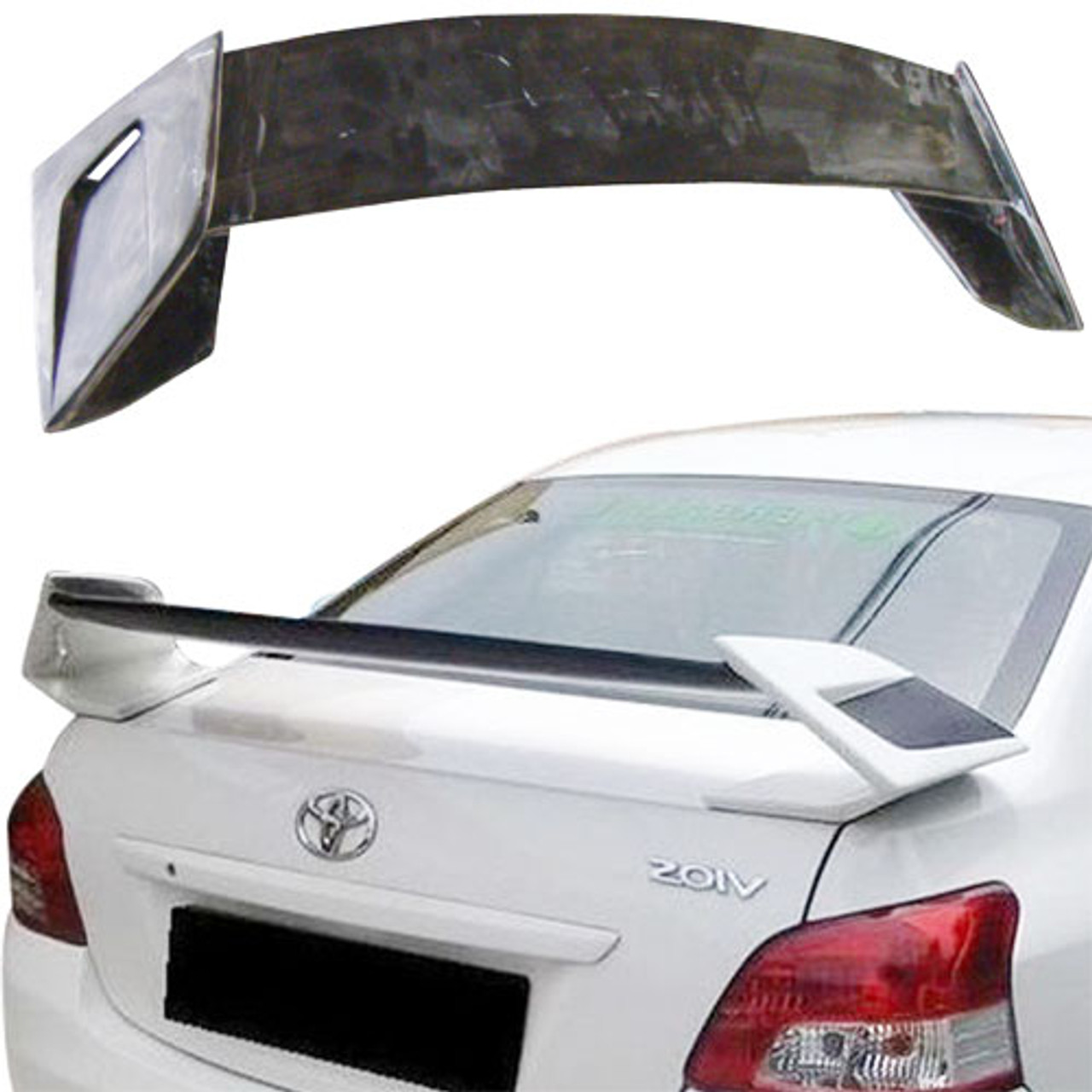 Toyota Yaris : Painted Rear Spoiler Wing fits 2007 - 2011 Models