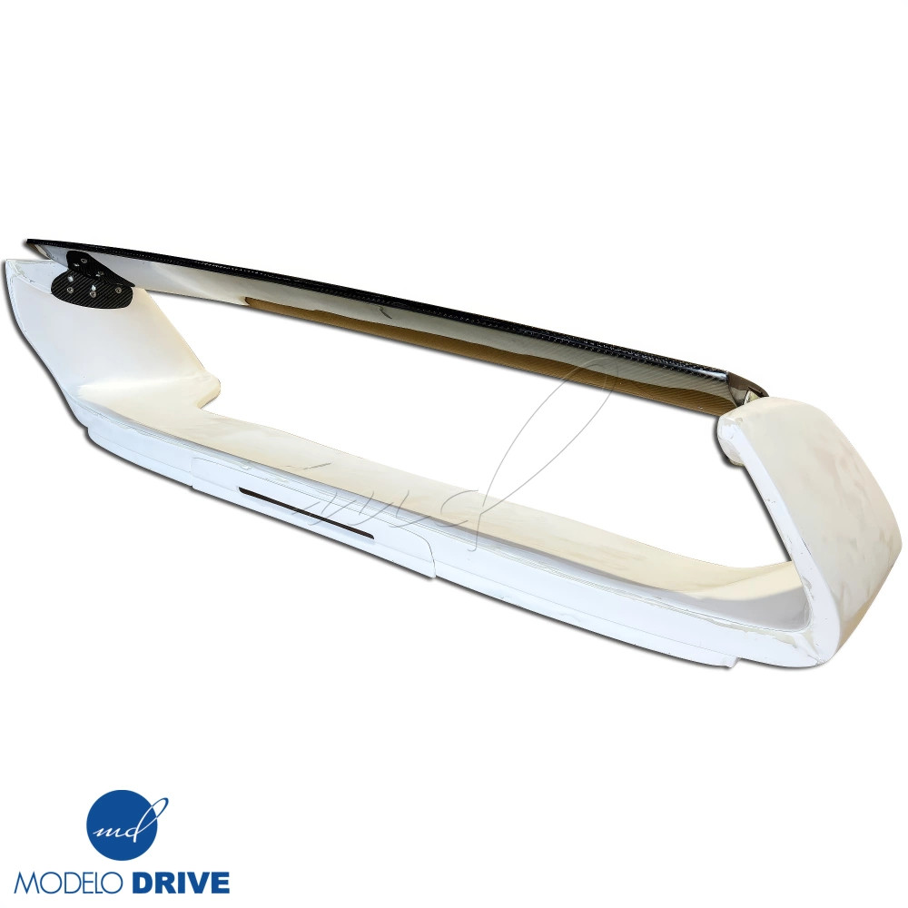 Partial Carbon Fiber 22B Trunk Spoiler Wing Adjustable w LED