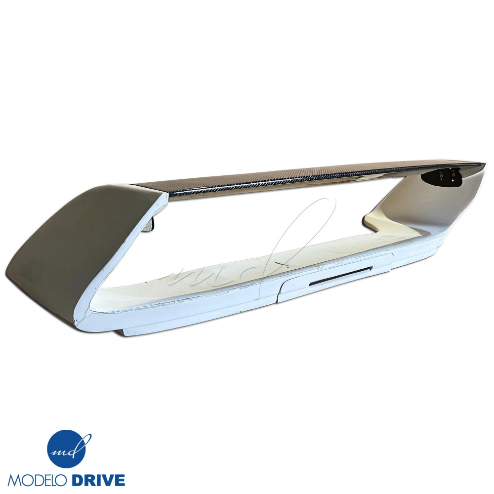 Partial Carbon Fiber 22B Trunk Spoiler Wing Adjustable w LED