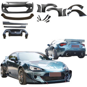 VSaero FRP TKYO v2 Wide Body Kit w Wing 20pc > Toyota 86 2017-2020 - image 1