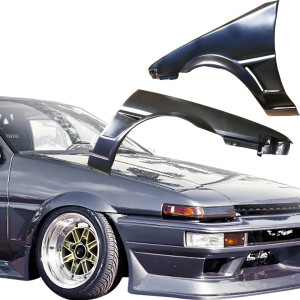 VSaero FRP ORI Wide Body Fenders (front) 20mm for Toyota Corolla (AE86) 1984-1987 > 2/3dr - image 1