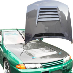 ModeloDrive Carbon Fiber DMA D1 Hood > Nissan Skyline (R32) GTR 1990-1994 - image 1