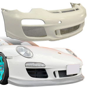 ModeloDrive Partial Carbon Fiber GT3 Late Front Bumper 1pc > Porsche 911 (997) 2009-2012 - image 1