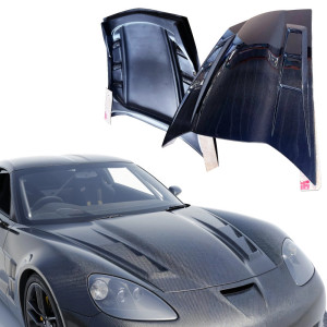 ModeloDrive Carbon Fiber JIN Hood > Chevrolet Corvette (C6) 2005-2013 - image 1