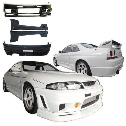 VSaero FRP NISM 400R Body Kit 4pc > Nissan Skyline R33 GTS 1995-1998 > 2dr Coupe - image 1