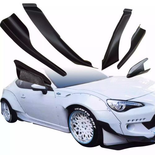 VSaero FRP TKYO v2 Wide Body Front Canards 6pc > Subaru BRZ ZN6 2013-2020 - image 1