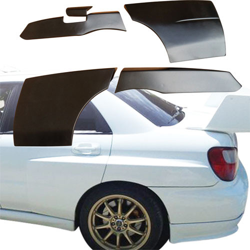 VSaero FRP LSPO WRC Wide Body Tapered Fender Flares (rear) 5pc > Subaru Impreza WRX 2002-2007 > 4dr Sedan - image 1