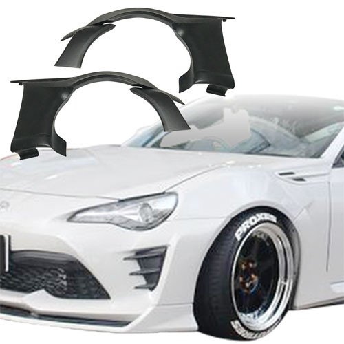 VSaero FRP AG T2 Wide Body 50mm Fenders (front) 4pc > Toyota 86 2017-2020 - image 1