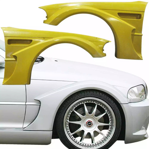 ModeloDrive FRP LDES Wide Body Fender Flares (front) > BMW 3-Series E46 1999-2005 > 2dr - image 1