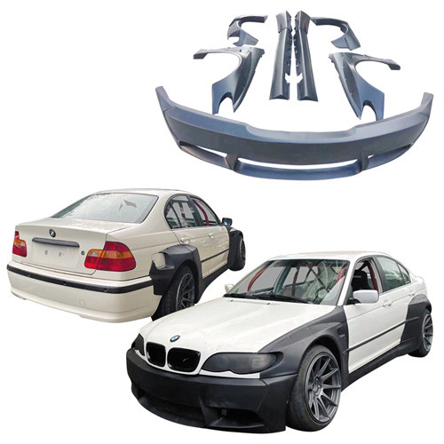 VSaero FRP TKYO V1 Wide Body Kit > BMW 3-Series 325i 330i E46 2002-2005 > 4dr Sedan - image 1