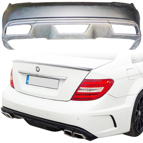 ModeloDrive FRP PDES BSER Wide Body Rear Bumper > Mercedes-Benz C-Class W204 2008-2011 > 4-Door Sedan - image 1