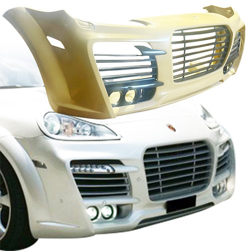 ModeloDrive FRP TART Front Bumper w Grilles > Porsche Cayenne 957 2008-2010 - image 1