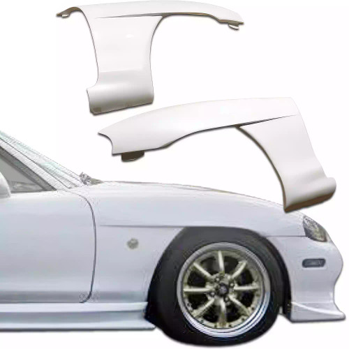 ModeloDrive FRP GVAR Wide Body 15mm Fenders (front) > Mazda Miata NB 1998-2005 - image 1