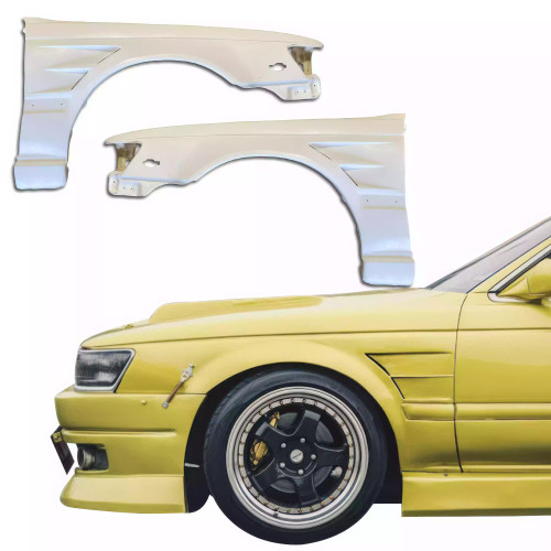 ModeloDrive FRP DMA 20mm Wide Body Fenders (front) > Nissan Laurel C33 1989-1993 - image 1