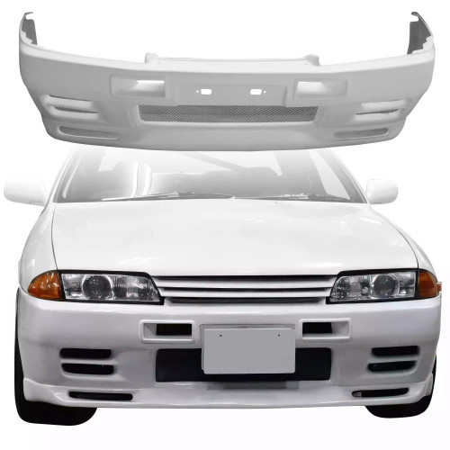 ModeloDrive FRP GTR-LOOK Front Bumper > Nissan Skyline R32 GTS 1990-1994 > 2/4dr - image 1