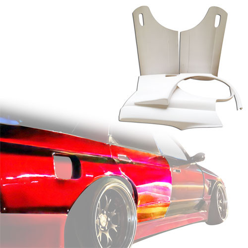 ModeloDrive FRP CFAC Wide Body Fenders (rear) 4pc > Nissan Skyline R32 1990-1994 > 4dr Sedan - image 1