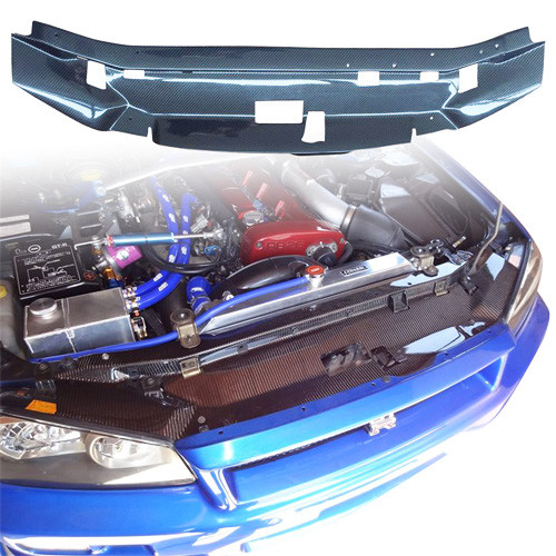 ModeloDrive Carbon Fiber GDEF Radiator Cooling Panel > Nissan Skyline R34 GTR 1999-2004 - image 1