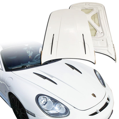ModeloDrive Partial Carbon Fiber MDES Hood Frunk (front) > Porsche Cayman (987) 2006-2012 - image 1