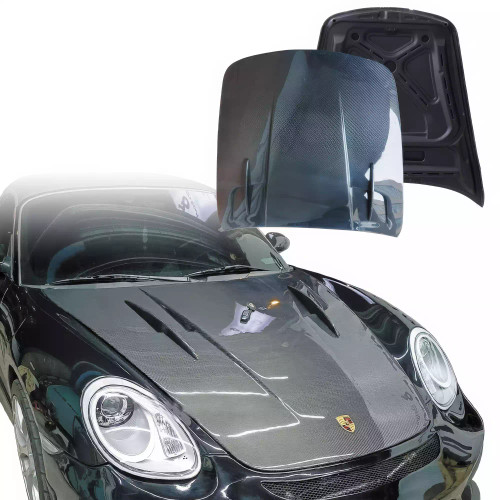 ModeloDrive Carbon Fiber MDES Hood Frunk (front) > Porsche Boxster (987) 2005-2012 - image 1