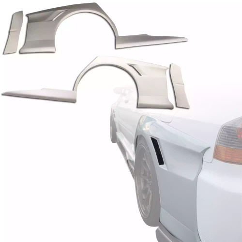 ModeloDrive FRP VOLT Wide Body Fenders (rear) 4pc > Mitsubishi Evolution EVO8 EVO9 2003-2006 - image 1