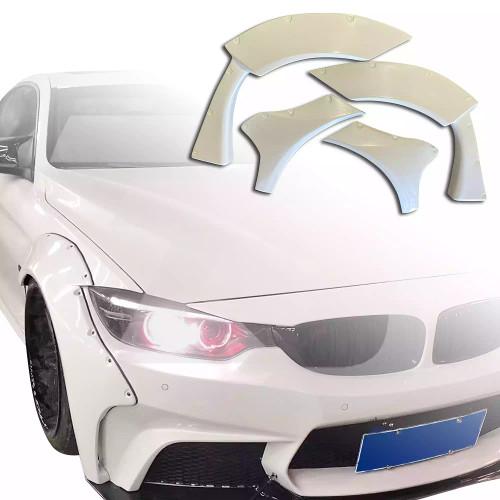 ModeloDrive FRP LBPE Wide Body Fenders (front) 6pc > BMW 4-Series F32 2014-2020 - image 1