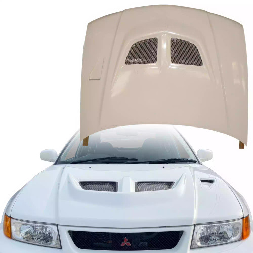 ModeloDrive FRP EVO6 Wide Body Kit w Hood w Wing > Mitsubishi Evolution EVO5 EVO6 1998-2001 - image 1