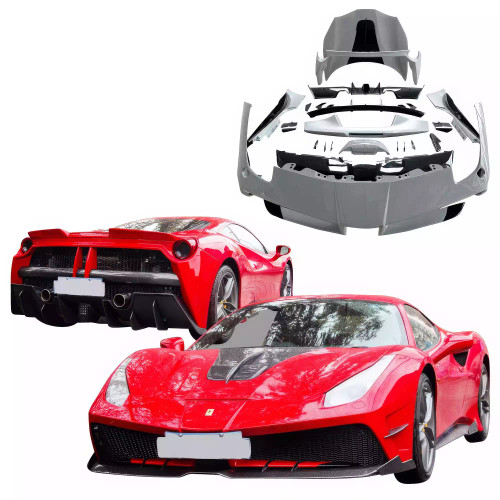 ModeloDrive Partial Carbon Fiber MDES Body Kit > Ferrari 488 GTB F142M 2016-2019 - image 1