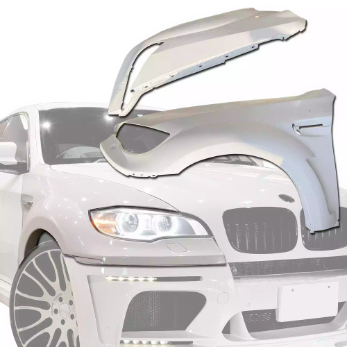 ModeloDrive FRP HAMA Wide Body Fenders (front) 2pc > BMW X6 E71 2008-2014 - image 1