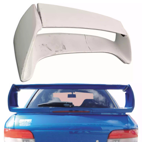 ModeloDrive FRP 22B Trunk Spoiler Wing Adjustable w LED > Subaru Impreza (GC8) 1993-2001 > 2/4dr - image 1