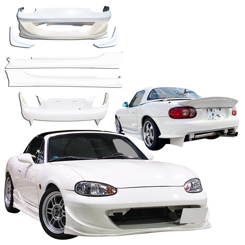 ModeloDrive FRP GVAR Body Kit 9pc > Mazda Miata NB1 1998-2005 - image 1