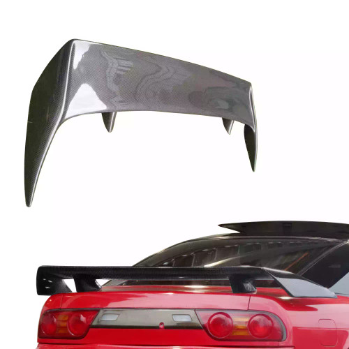 ModeloDrive Carbon Fiber 3POW Spoiler Wing > Nissan 240SX 1989-1994 > 3dr Hatch - image 1