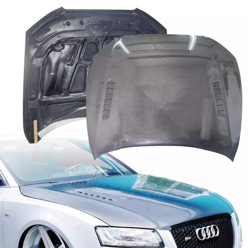 ModeloDrive Carbon Fiber VVV Style Hood > Audi A5 2008-2011 > 2dr Coupe - image 1