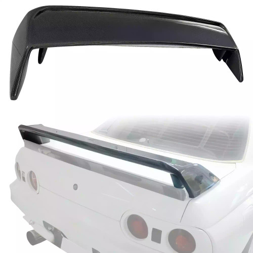 ModeloDrive Carbon Fiber OER GTR Spoiler Wing (upper) > Nissan Skyline R32 1990-1994 > 2dr Coupe - image 1