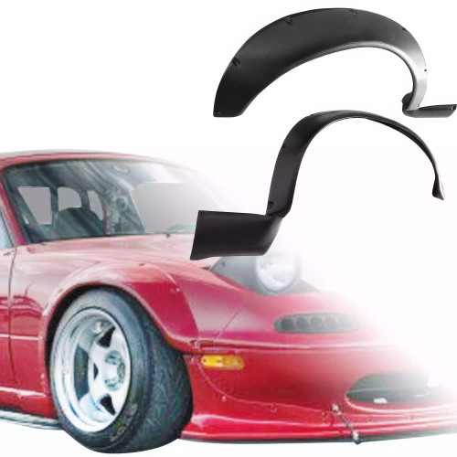 VSaero FRP TKYO Wide Body Fender Flares (front) 50mm > Mazda Miata MX-5 NA 1990-1997 - image 1